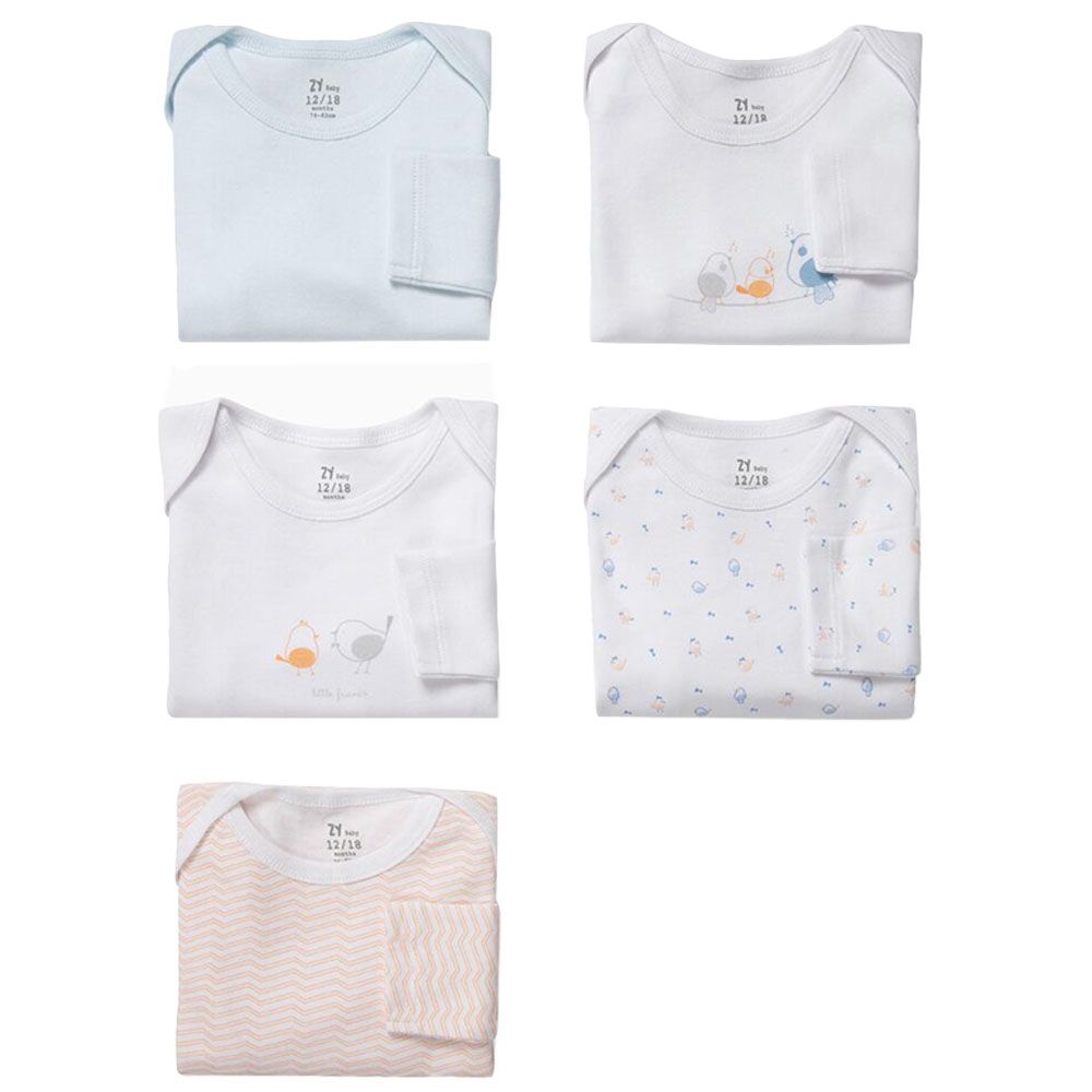 Zippy - Baby Boy Bodies Long Sleeve - Pack of 5