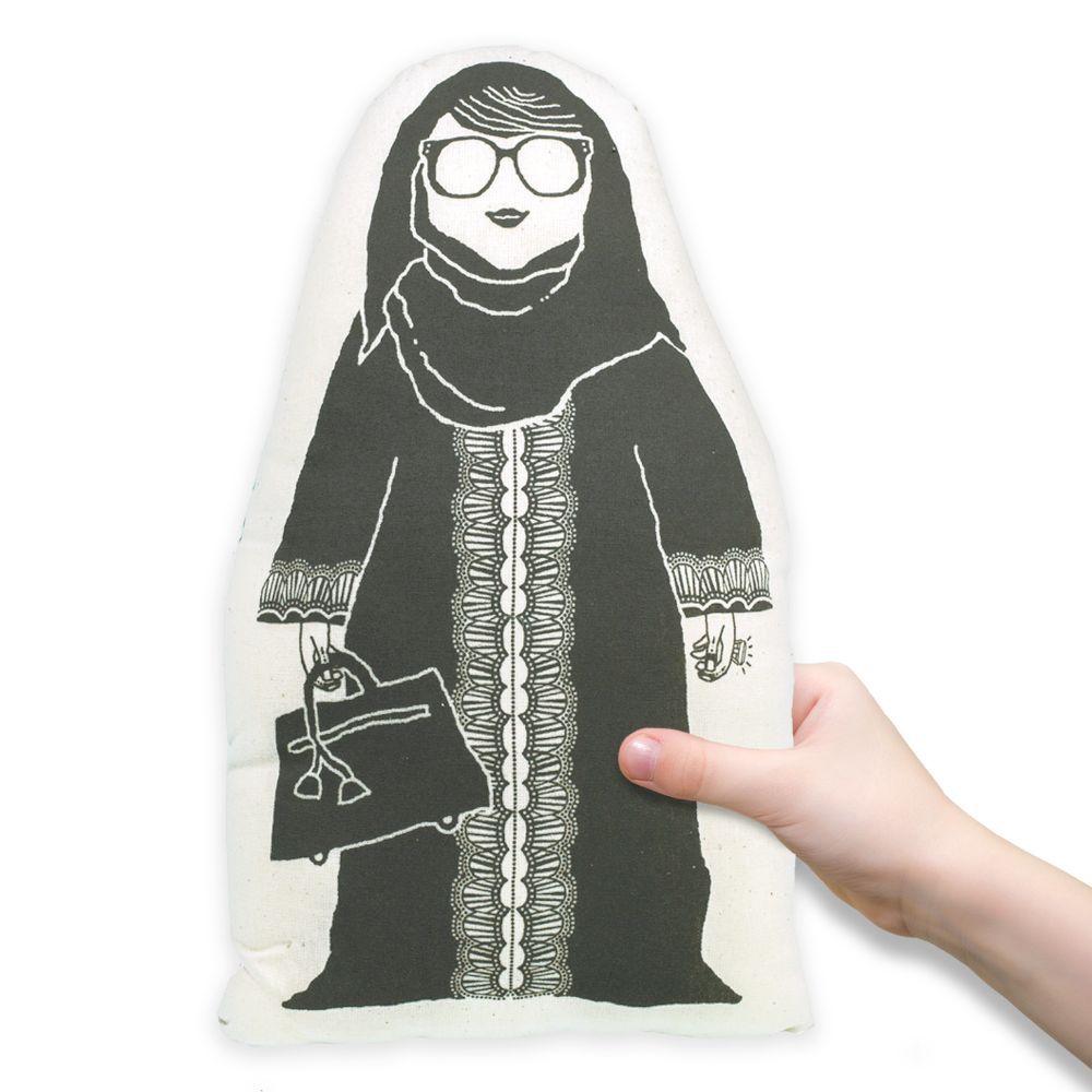 Little Majlis - Character Cushion Khaleeji Abaya Lady