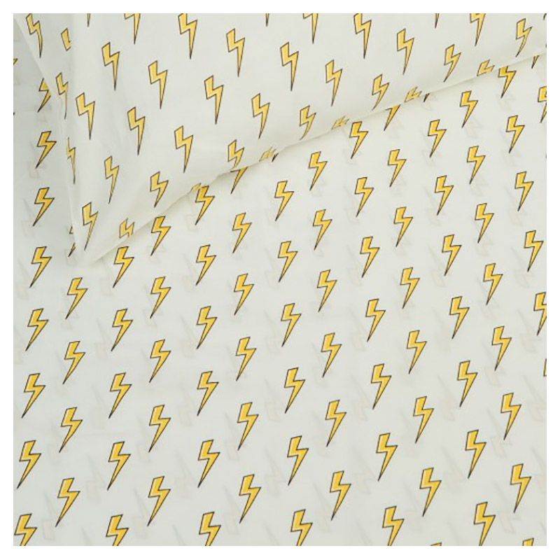 Little West Street - Lightning Organic Crib Fitted Sheet