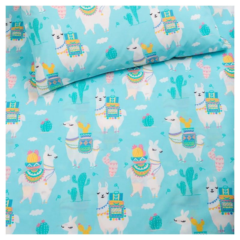 Little West Street - Llama Love Organic Crib Fitted Sheet