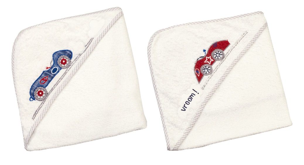 Little West Street - Baby Vrooooom Hooded Towel Set