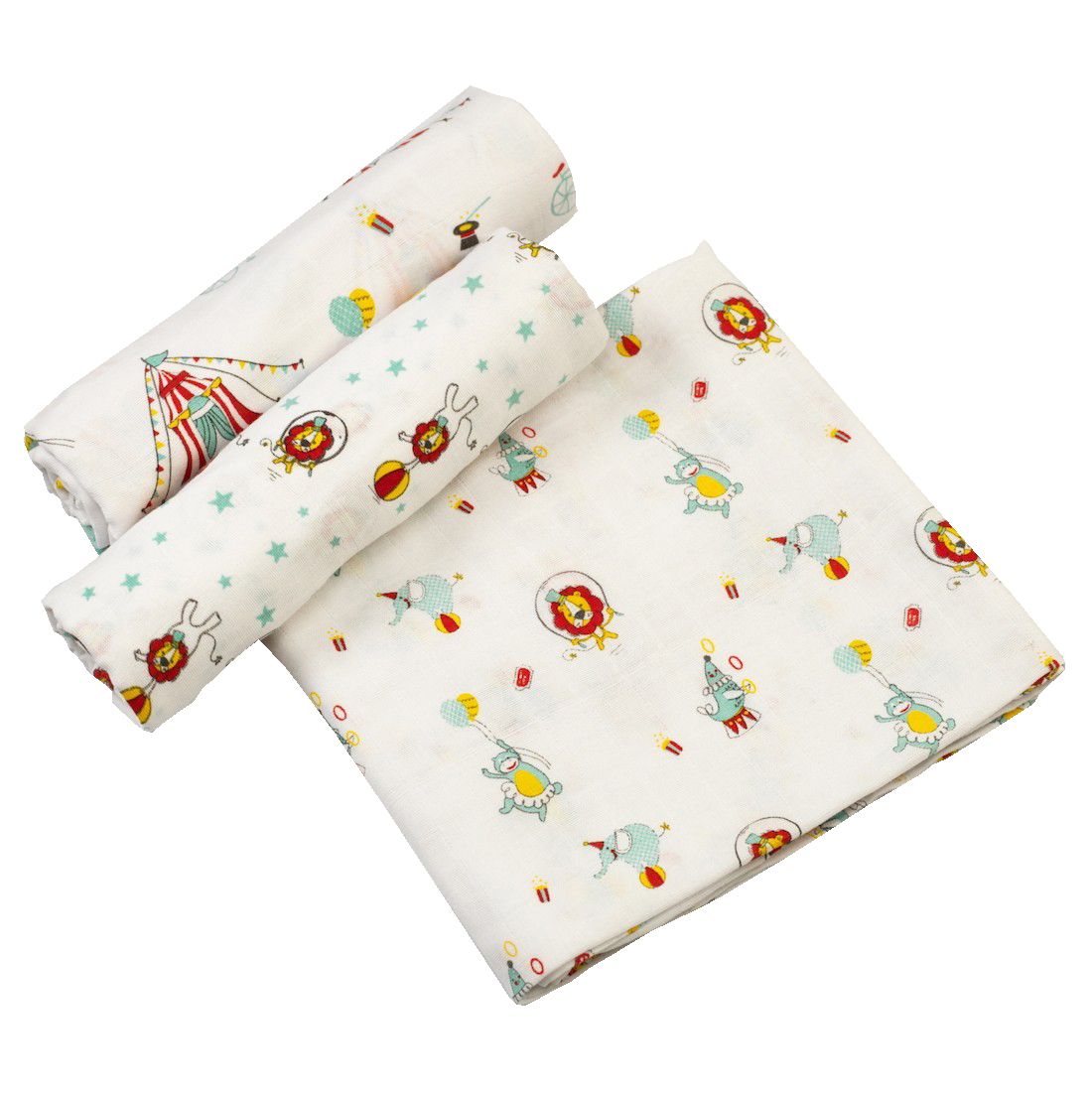 Little West Street - Baby Circus Circus Swaddles Set