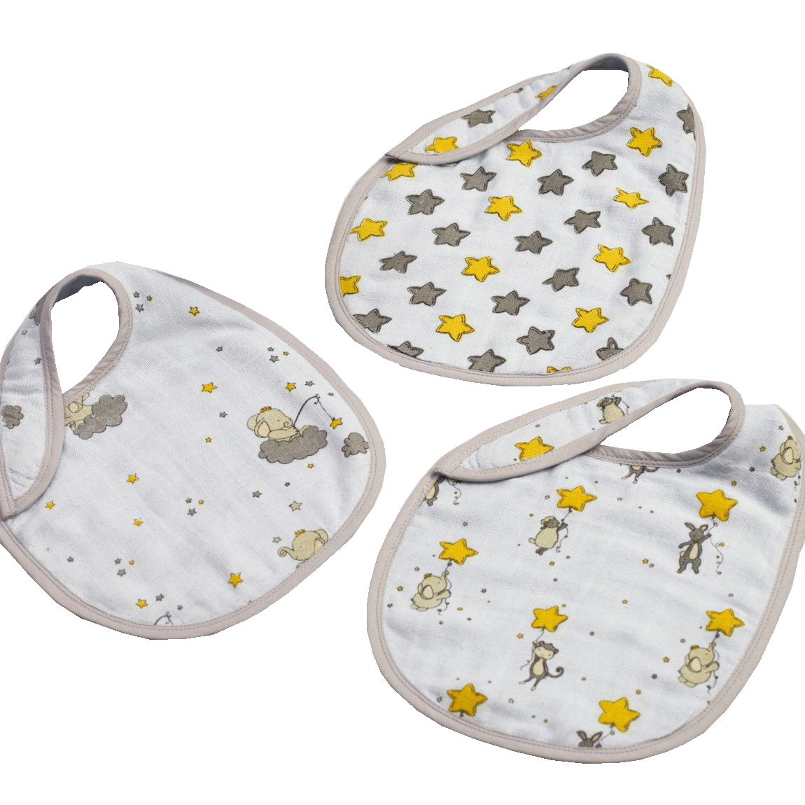 Little West Street - Baby Starry Night Bib Set