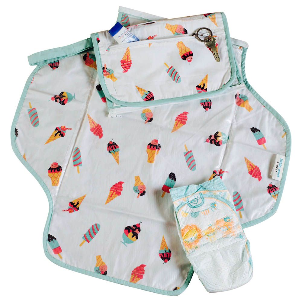 Little West Street - Scoops & Smiles Diaper Clutch