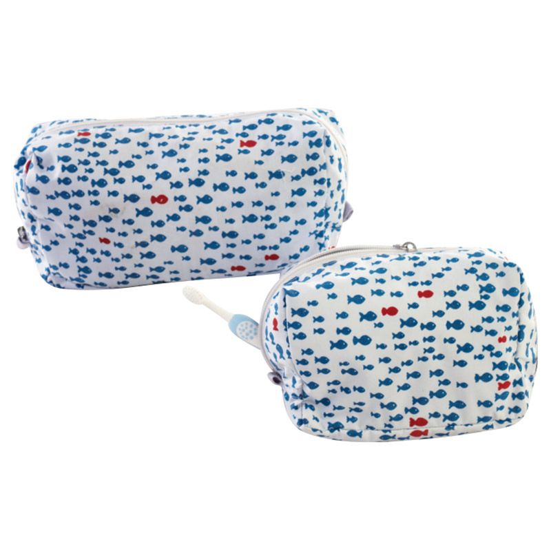 Little West Street - Nautical Travel Pouch Set