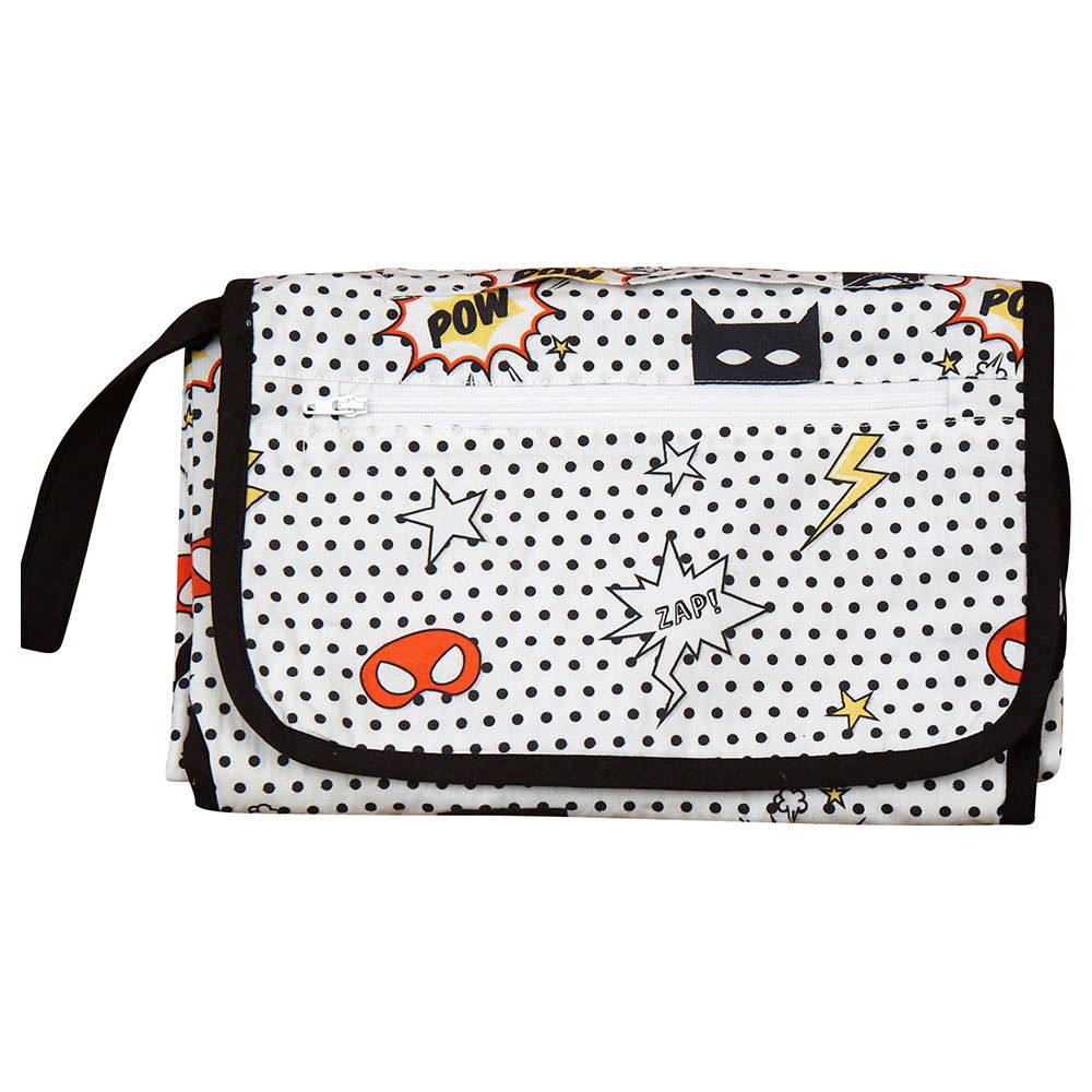 Little West Street - Superhero Organic Diaper Clutch