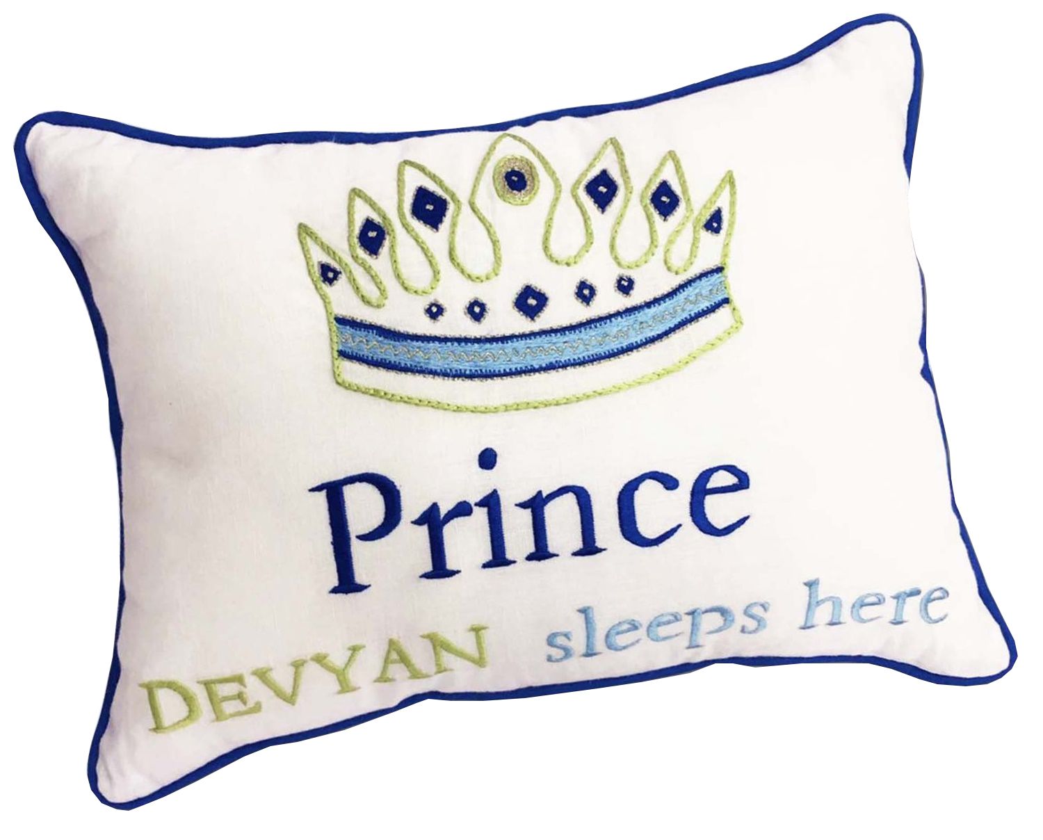 Little West Street - Prince Sleeps Here Personalised Pillow