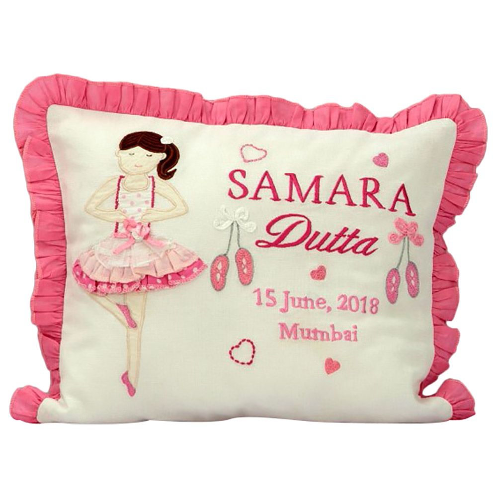 Little West Street  - Li'l Ballerina Pillow - Pink