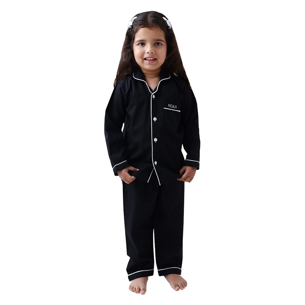 Little West Street Solid Noah Pajama 2-pc Set Navy