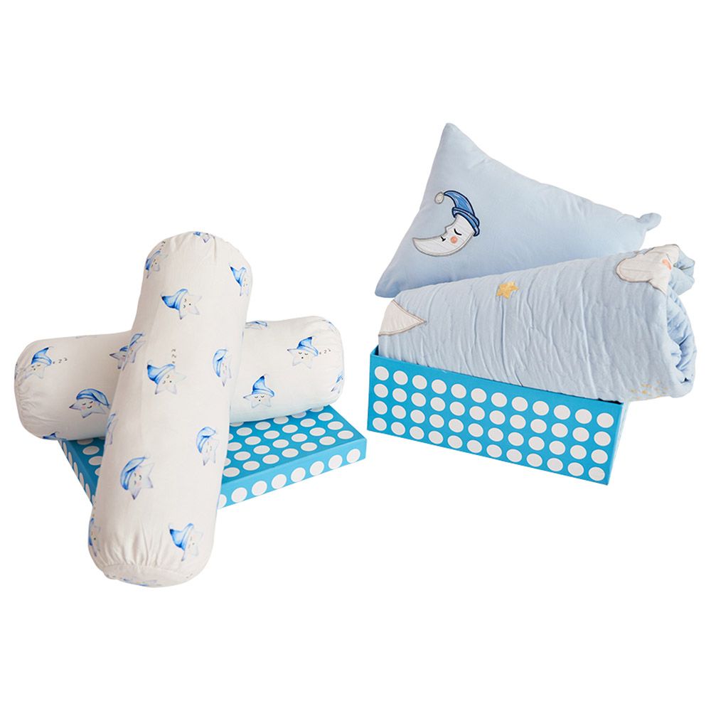 Little West Street - "Night Night" Set w/ Quilt - Blue