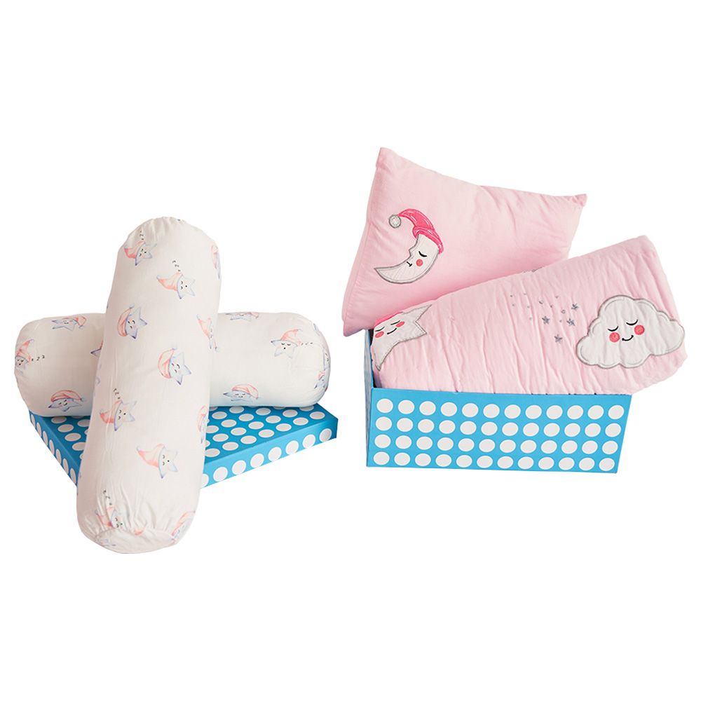 Little West Street - "Night Night" Set w/ Quilt- Pink