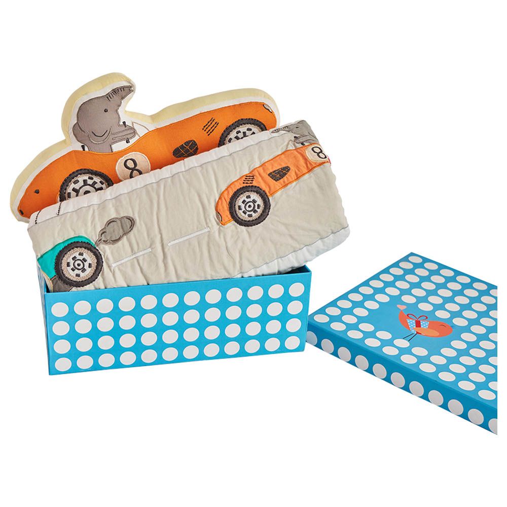 Little West Street - Racing Cars Set-2pcs w/ Quilt