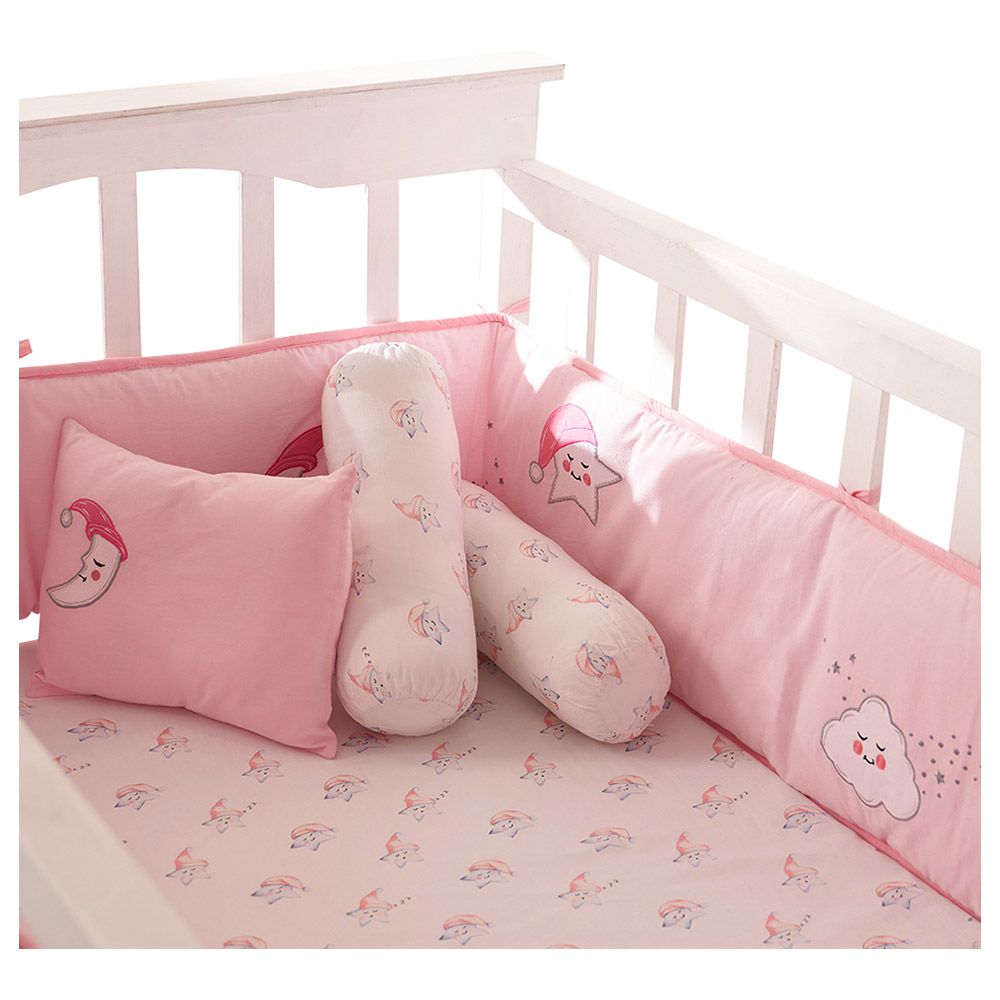 Little West Street - Celestial Pink Pillow/Bolster Set