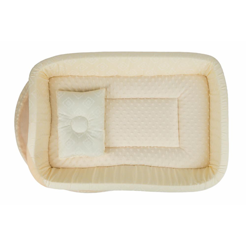 Little Angel - Baby Bed W/ Comfy Paddings - Cream