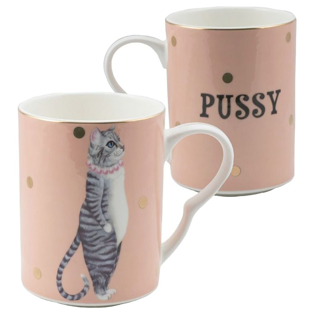 Yvonne Ellen - Pussy Cat Mug - Pink