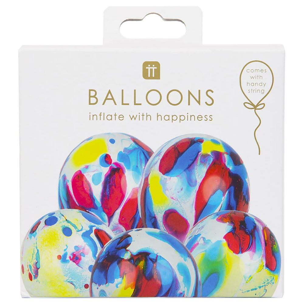 Talking Tables - Marble Balloons Multi - 30cm - Pack Of 5