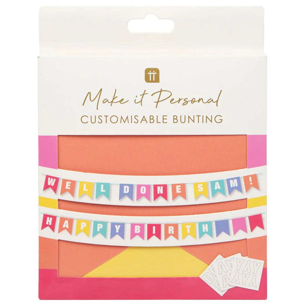 Talking Tables - Birthday Brights Customisable Bunting - 3M