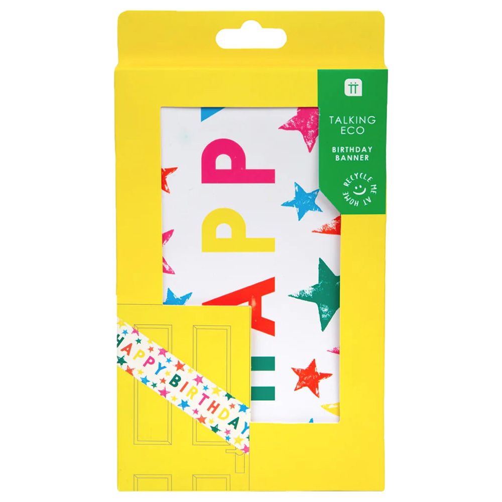 Talking Tables - Birthday Brights Star Paper Banner - 1M - 2pcs