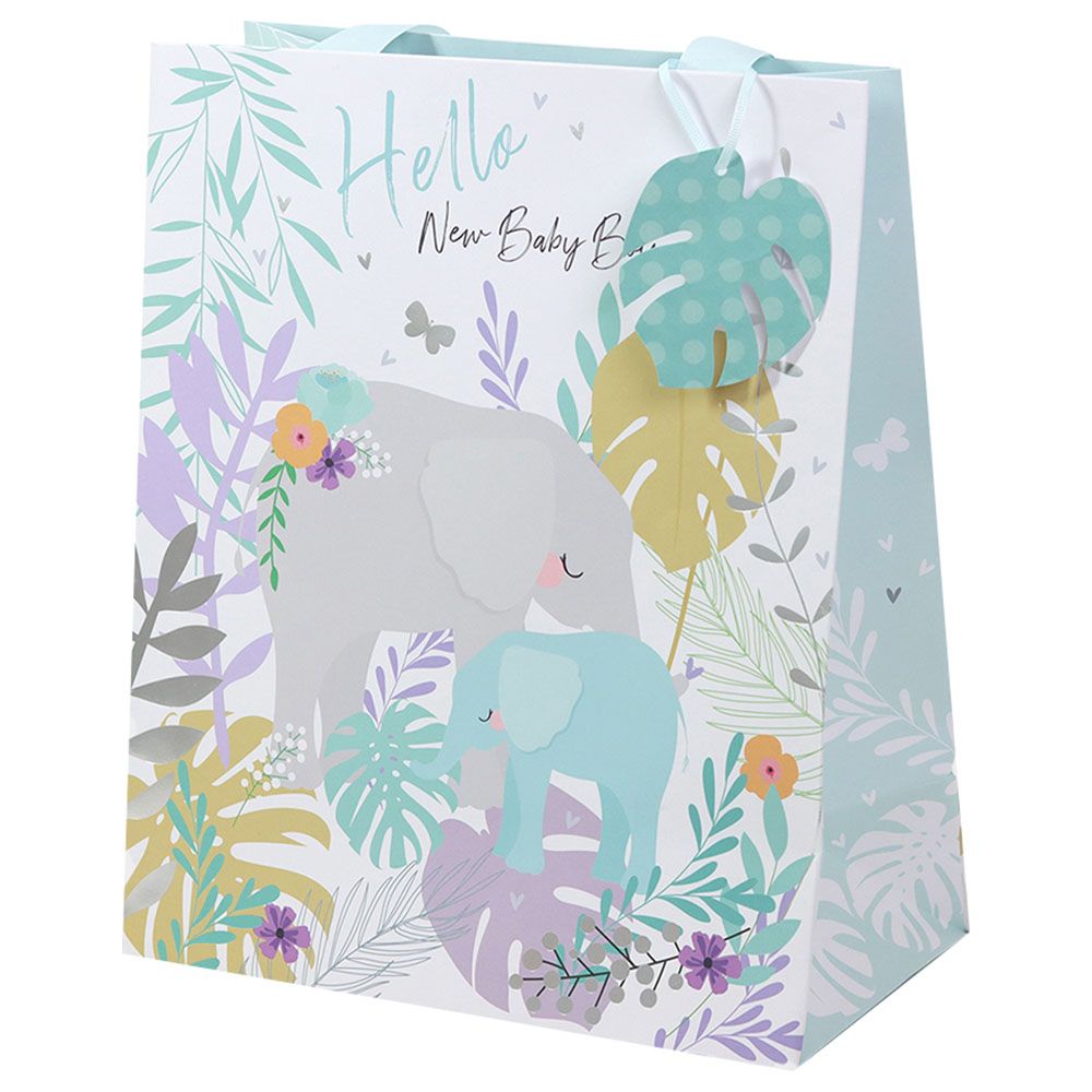 Belly Button - Elephant Blue Portrait Bag 