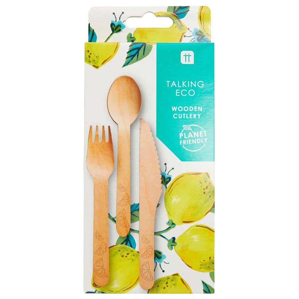 Talking Tables - Boho Lemon Eco Cutlery