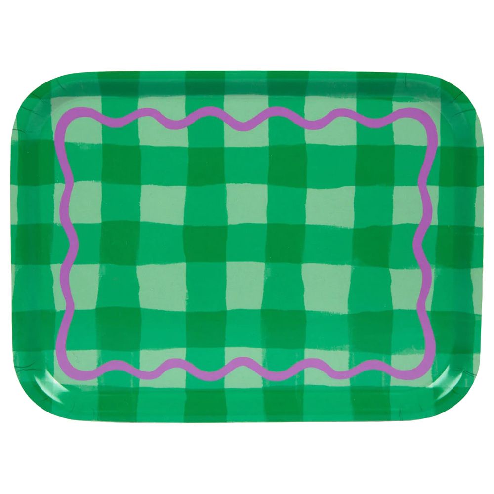 Talking Tables - Everyone's Welcome - Wooden Tray - Green