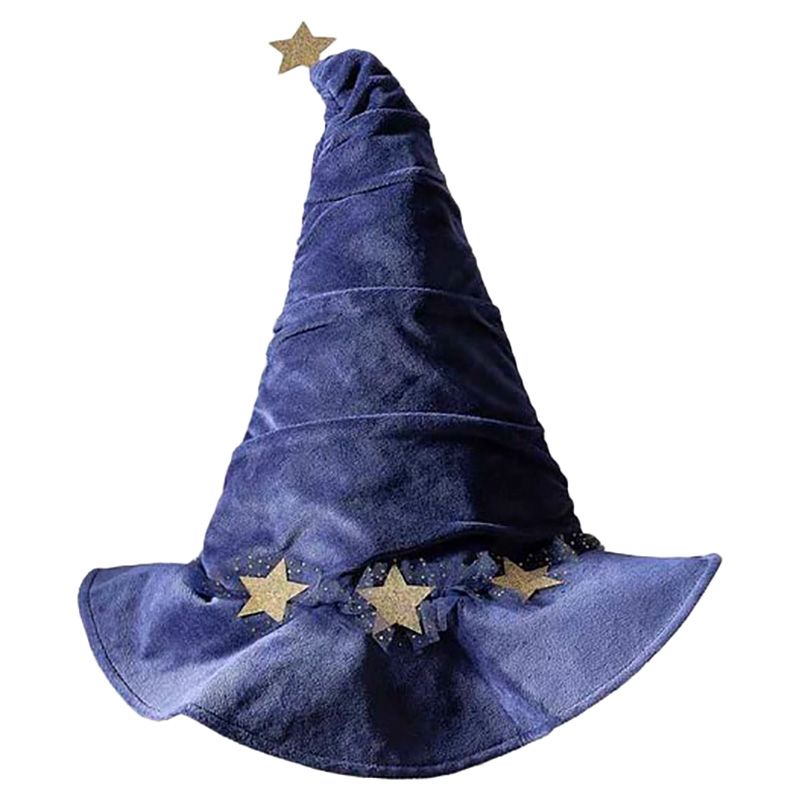 Ginger Ray - Navy Wizardess Hat - Blue