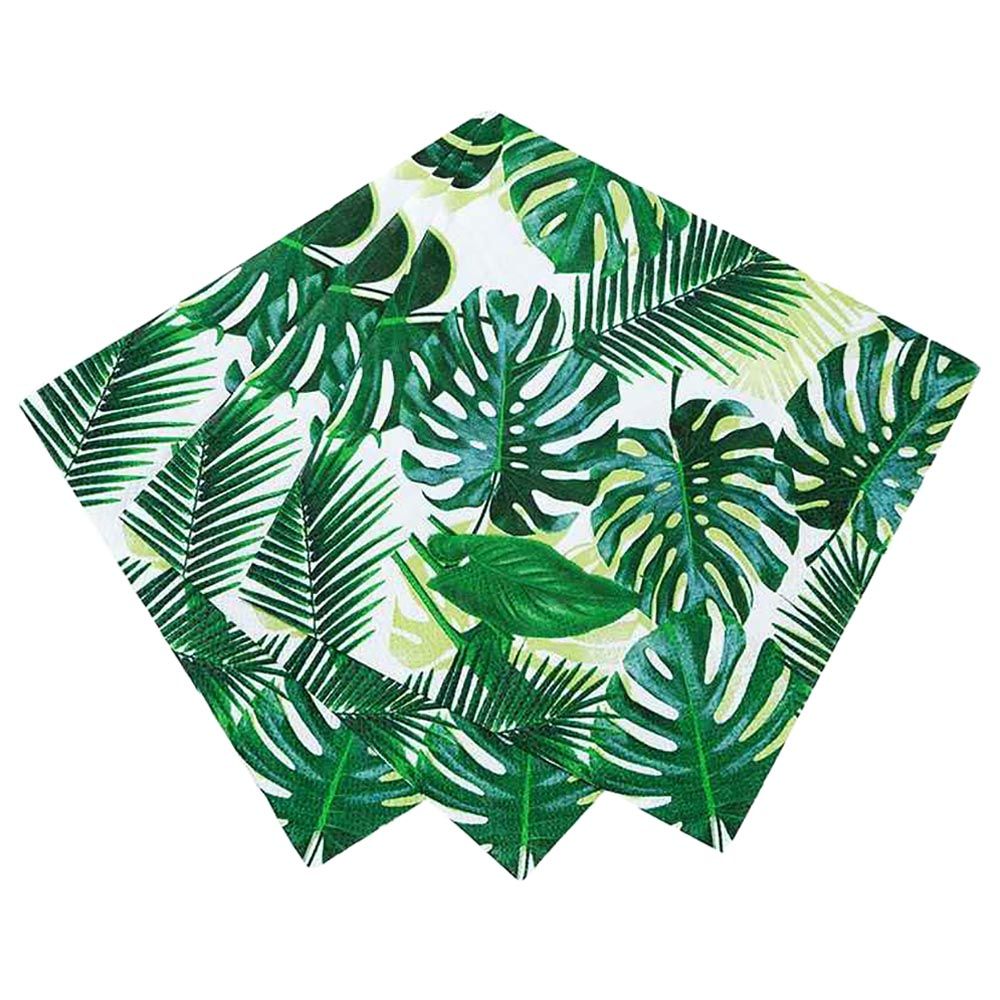 Talking Tables - Tropical Fiesta Palm Cocktail Napkin - 20pcs