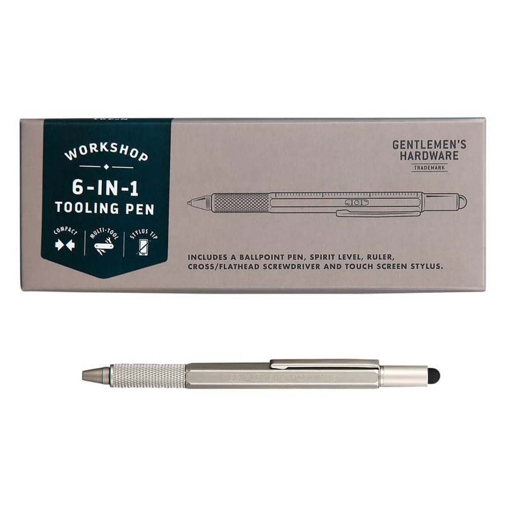 Gentlemen's Hardware - 6-In-1 Tooling Pen - Silver