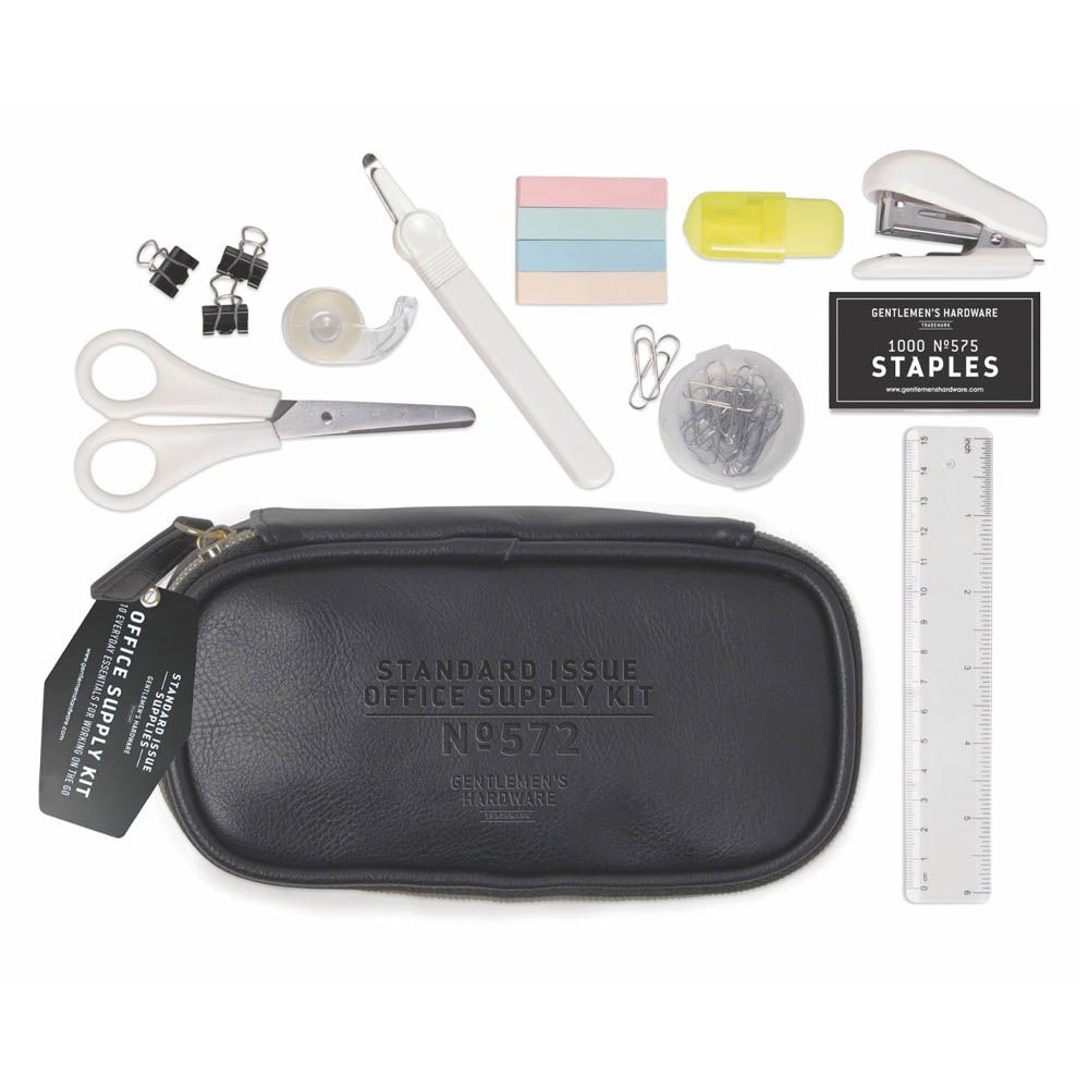 Gentlemen's Hardware Standard Issue Leatherette Office Supply Kit