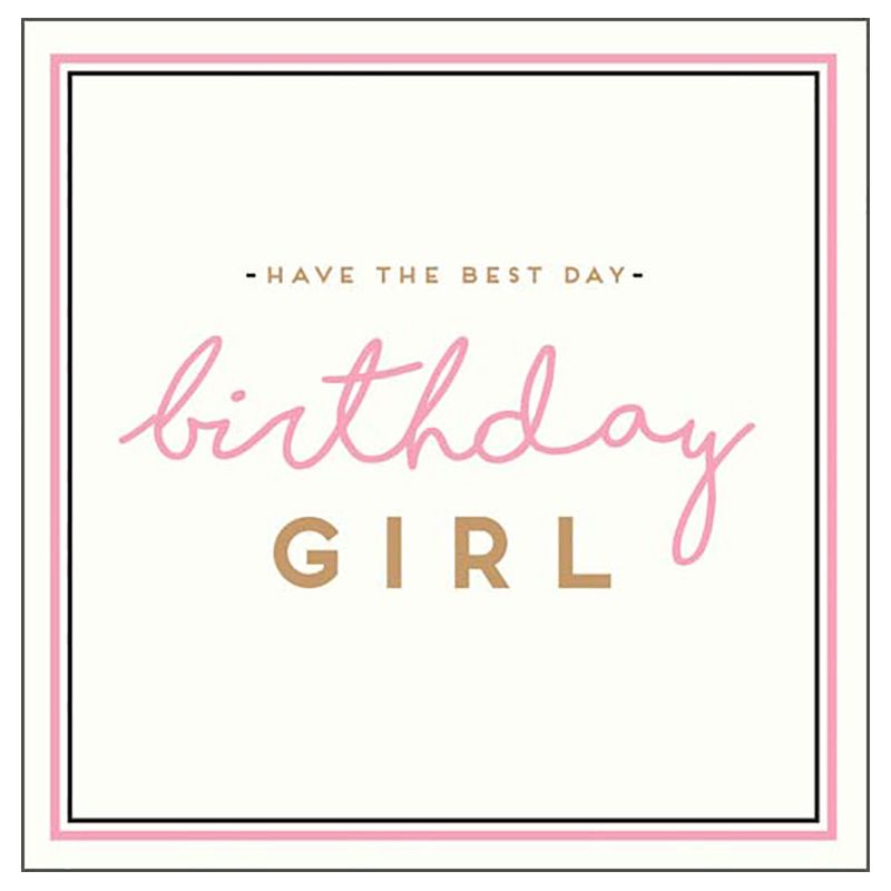 بيجمينت - بطاقة إهداء للفتيات - Best Day Birthday Girl 