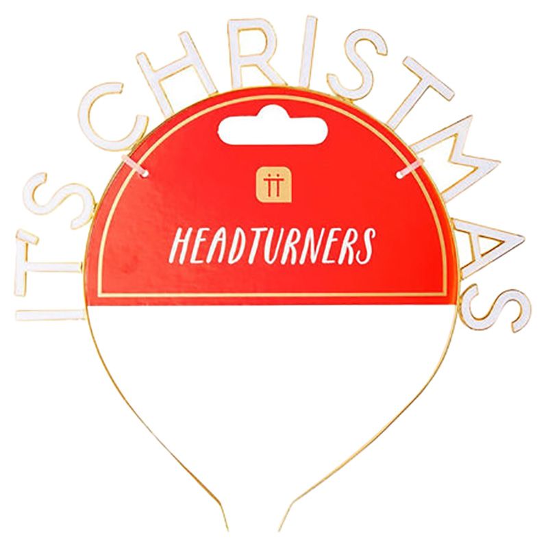 Talking Tables - Head Turners White It's Christmas Headband