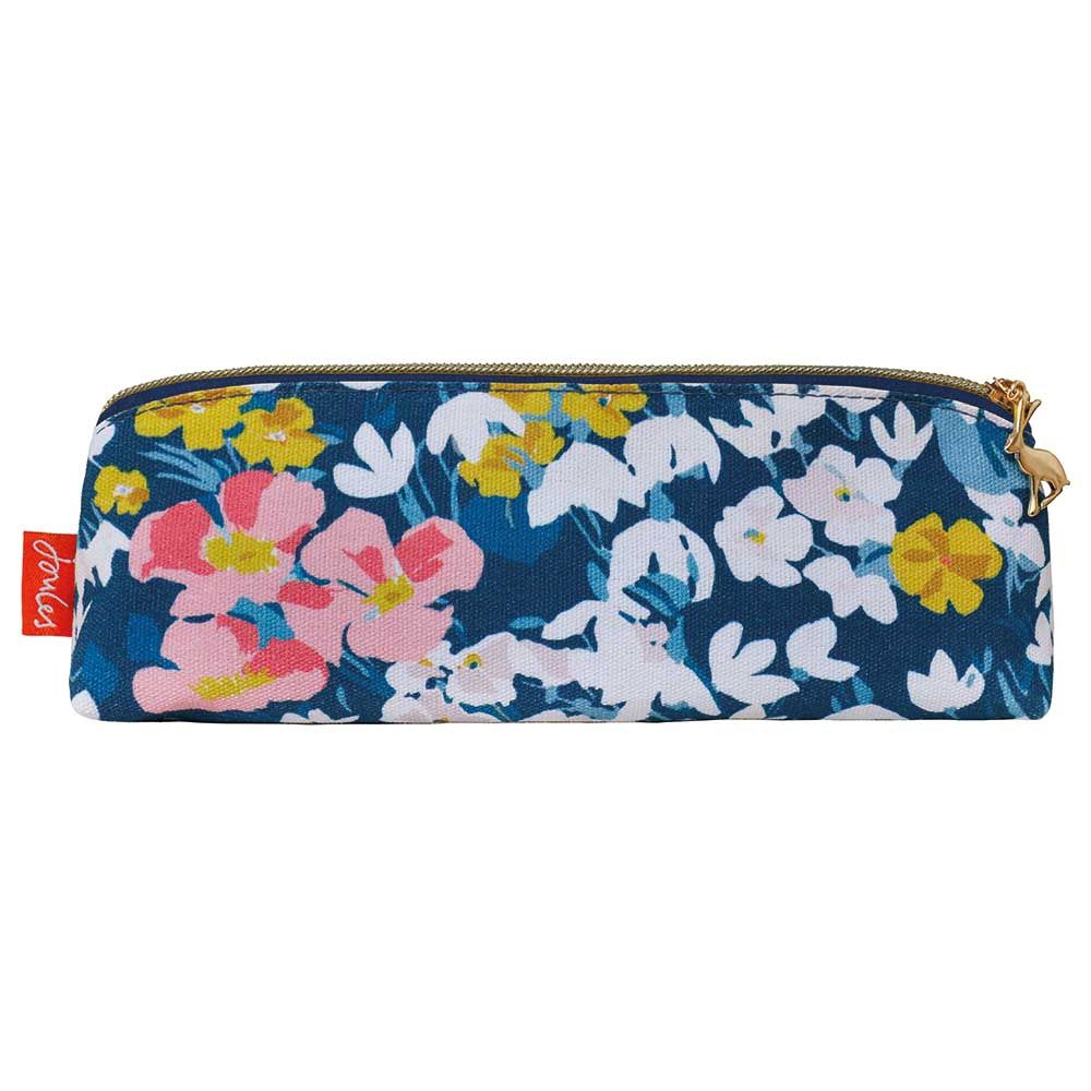 Joules - Floral Print Pencil Case - Blue