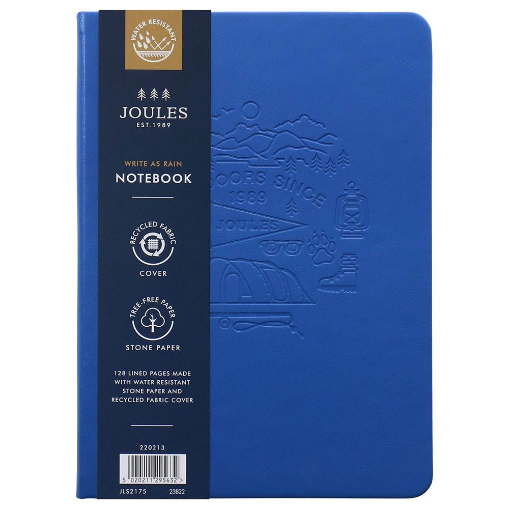 Joules - Waterproof B6 Notebook - Blue