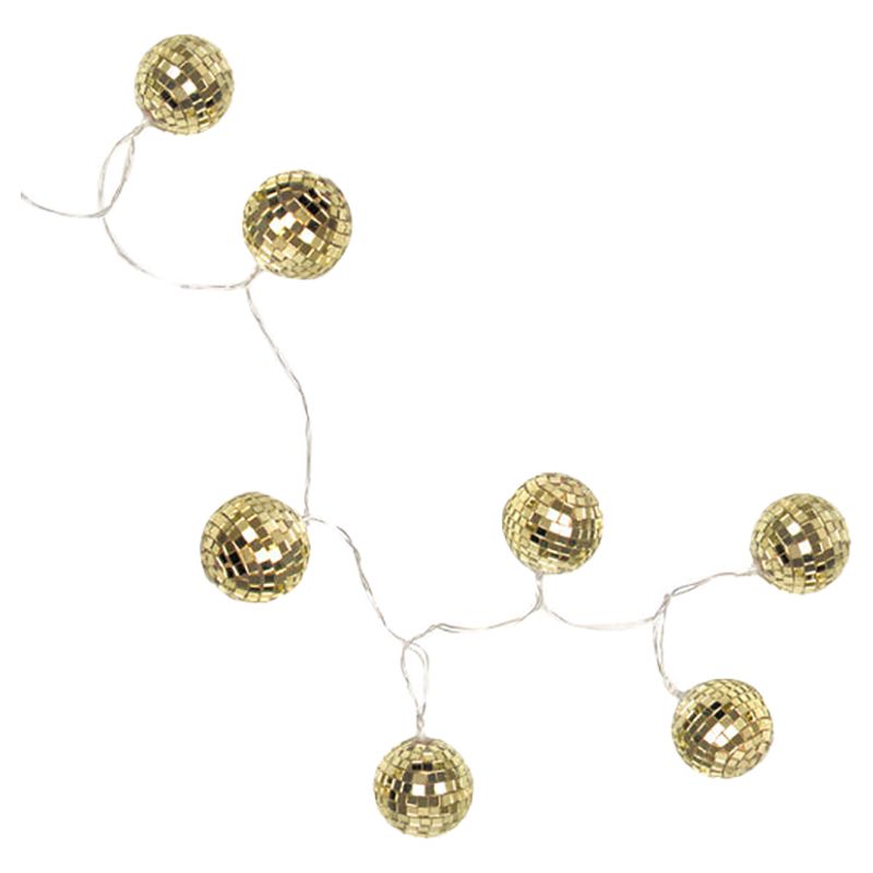 Talking Tables - Luxe Disco Ball String Lights - 1.6m - Gold