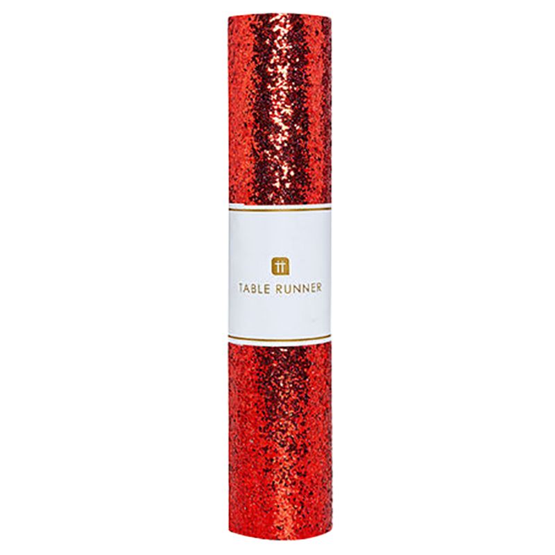 Talking Tables - Luxe Red Glitter Table Runner - 1.8M