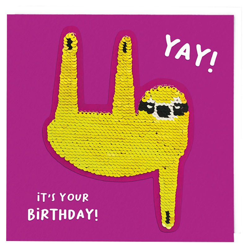 Redback Cards - Sloth Birthday Card