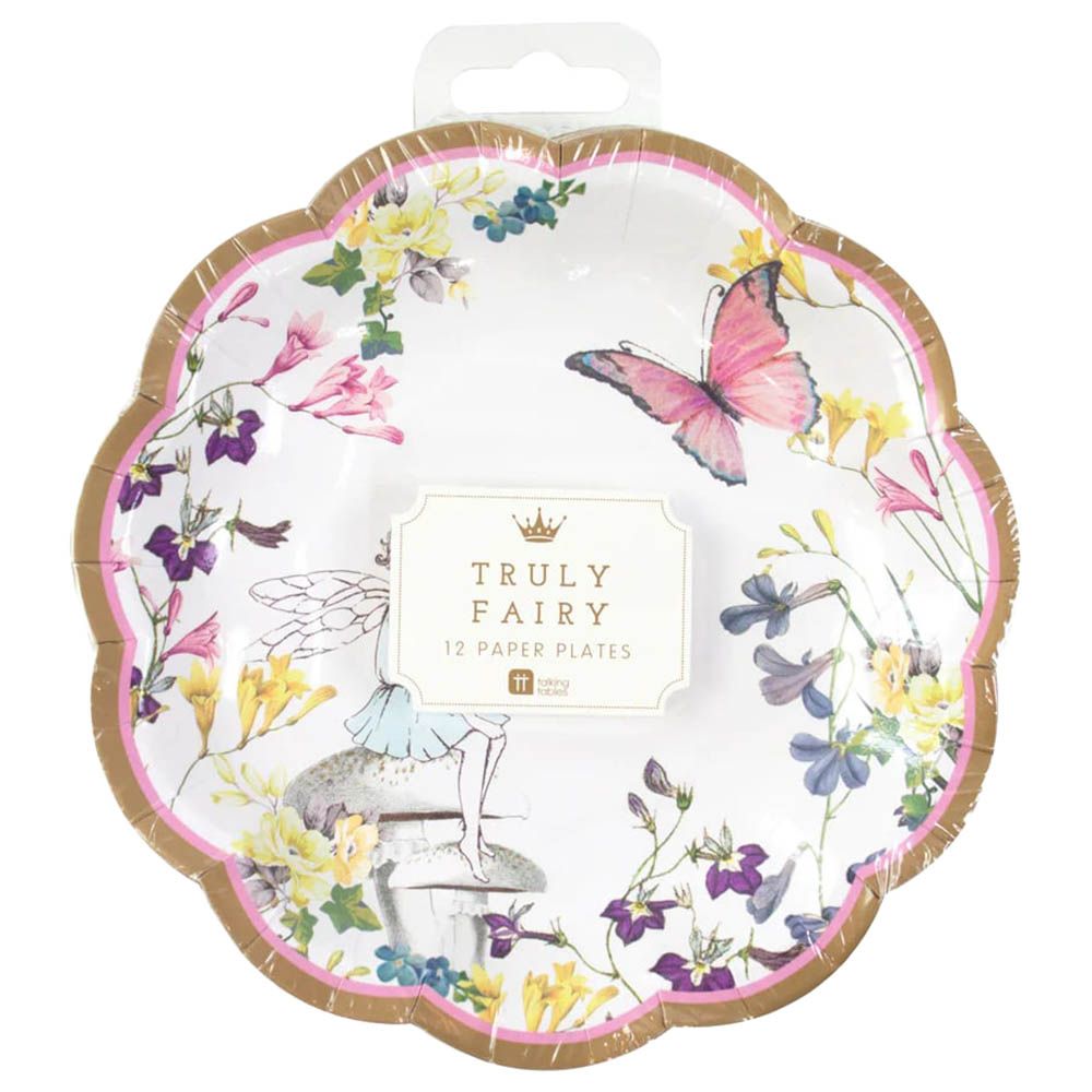 Talking Tables - Truly Fairy Scallop Plate - 12pcs - 7-Inch