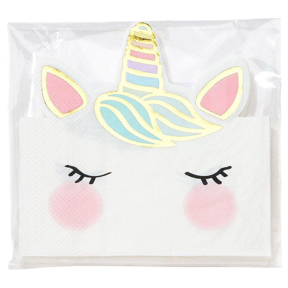 Talking Tables - We Heart Unicorns Shaped Napkin 12pcs