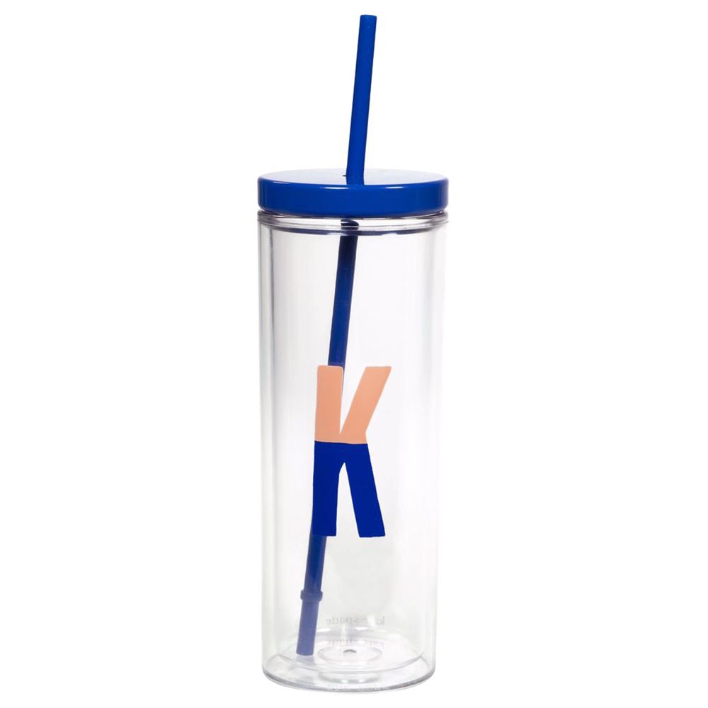 Kate Spade - Sparks of Joy Initial "K" Tumbler W/ Straw