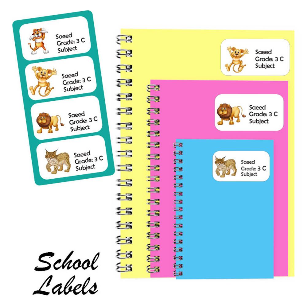 Printshop - Personalised Multi Purpose Labels Pack of 30 - Tiger