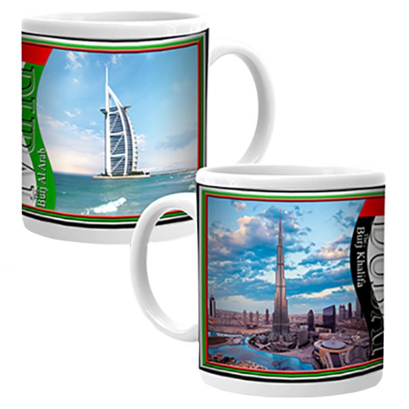 Ajooba - Dubai Souvenir Mug Burj Khalifa Burj Al Arab 03