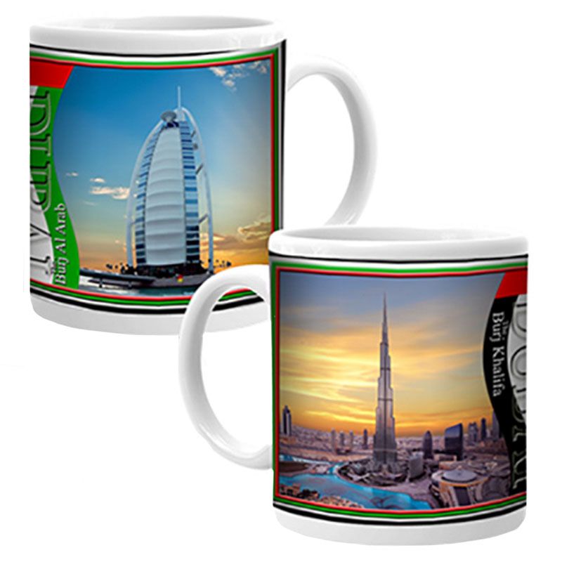 Ajooba - Dubai Souvenir Mug Burj Khalifa Burj Al Arab 04