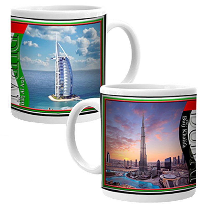 Ajooba - Dubai Souvenir Mug Burj Khalifa Burj Al Arab 05