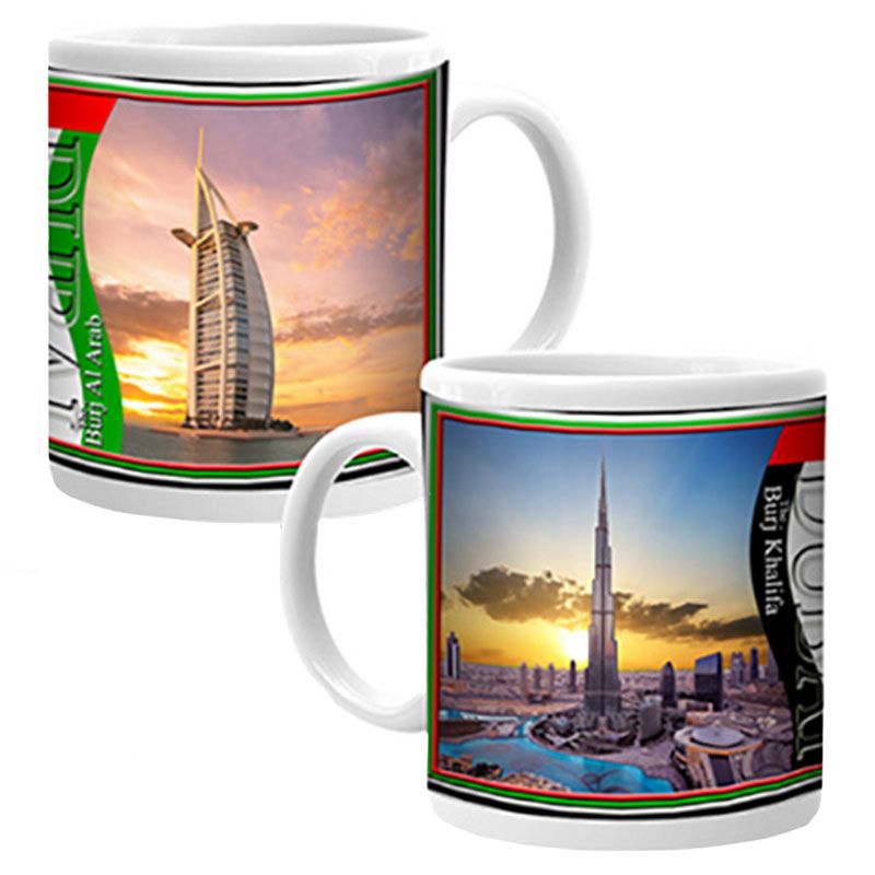 Ajooba - Dubai Souvenir Mug Burj Khalifa Burj Al Arab 06