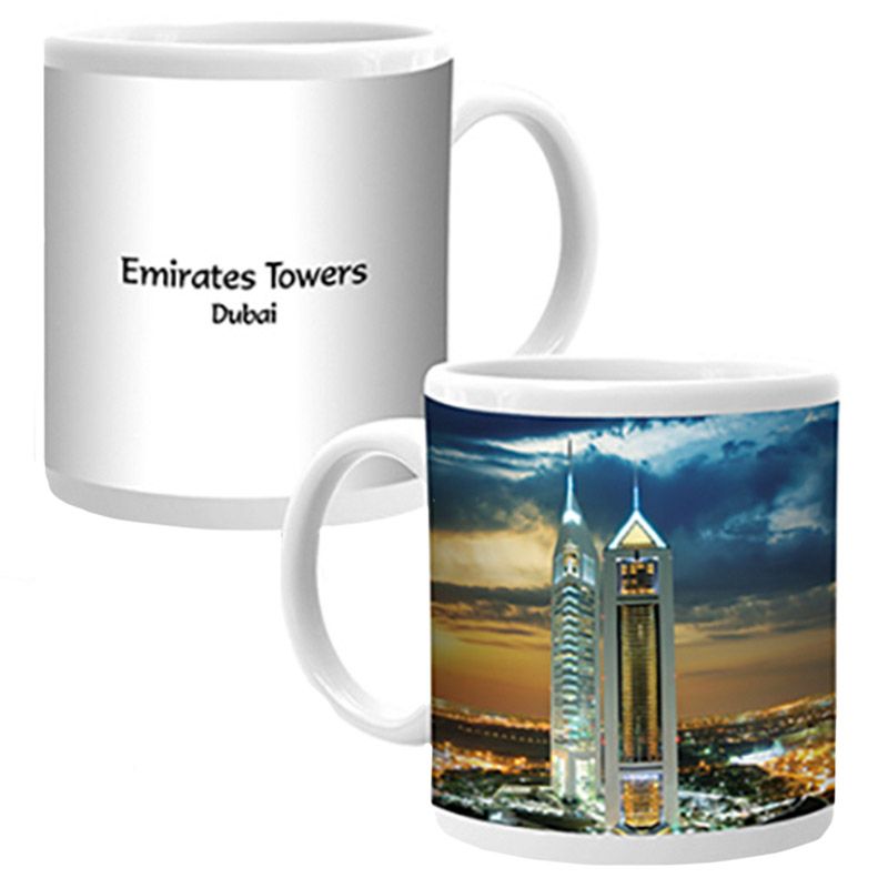 Ajooba - Dubai Souvenir Mug Emirates Towers MG 009