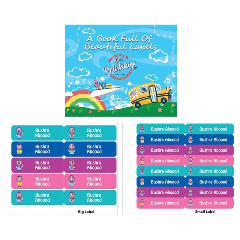 Printshop - Personalised Waterproof Labels - Teacher - 26pcs