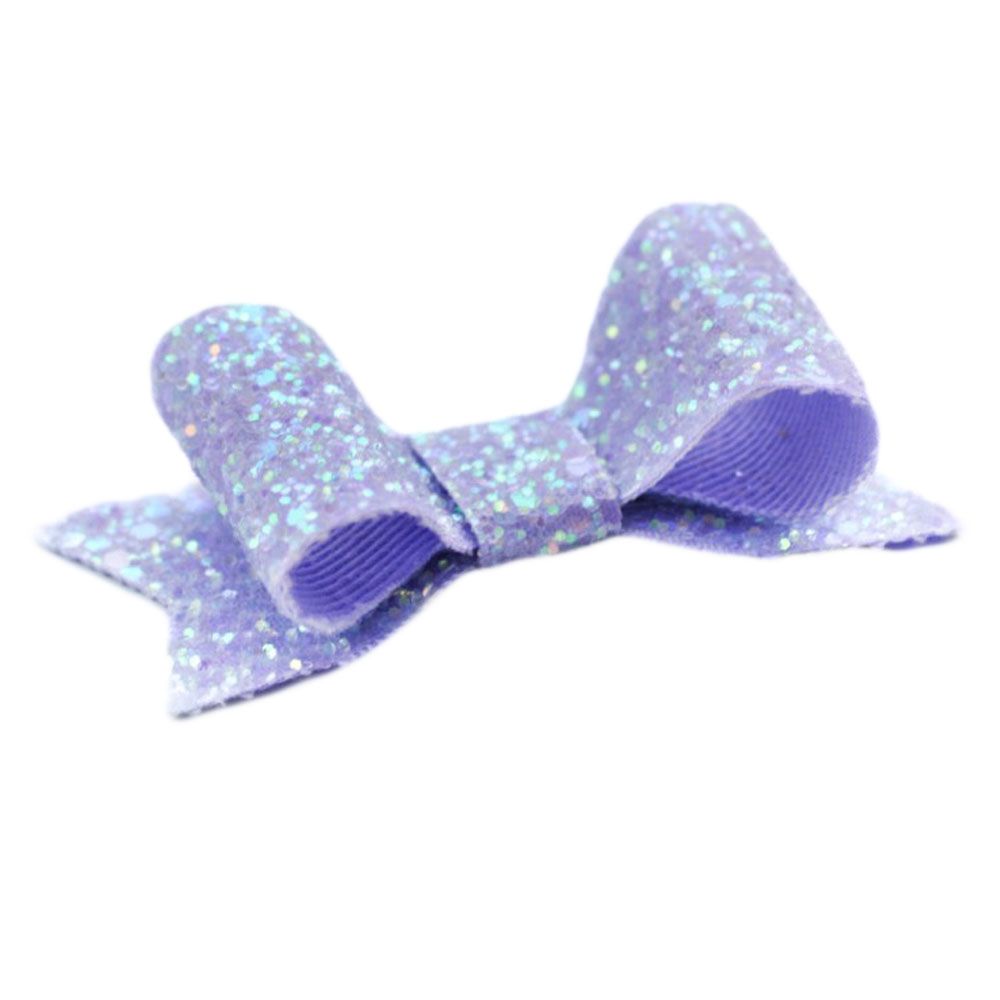 Little Bow Pip - Lilac Spakle Med Pip Clip