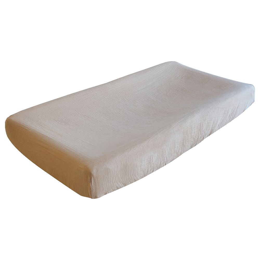 Mushie - Changing Pad Cover - Pale Taupe