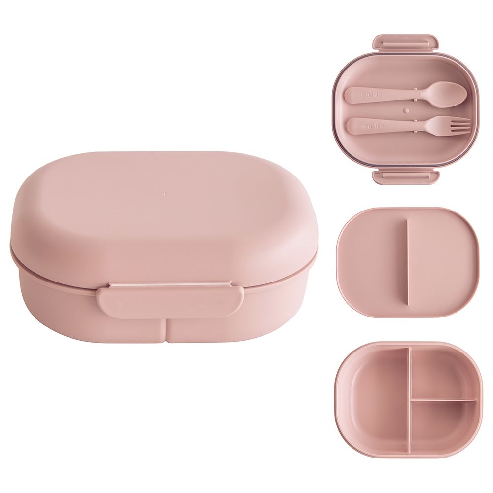 Mushie - Lunchbox With 3 Compartments - Blush