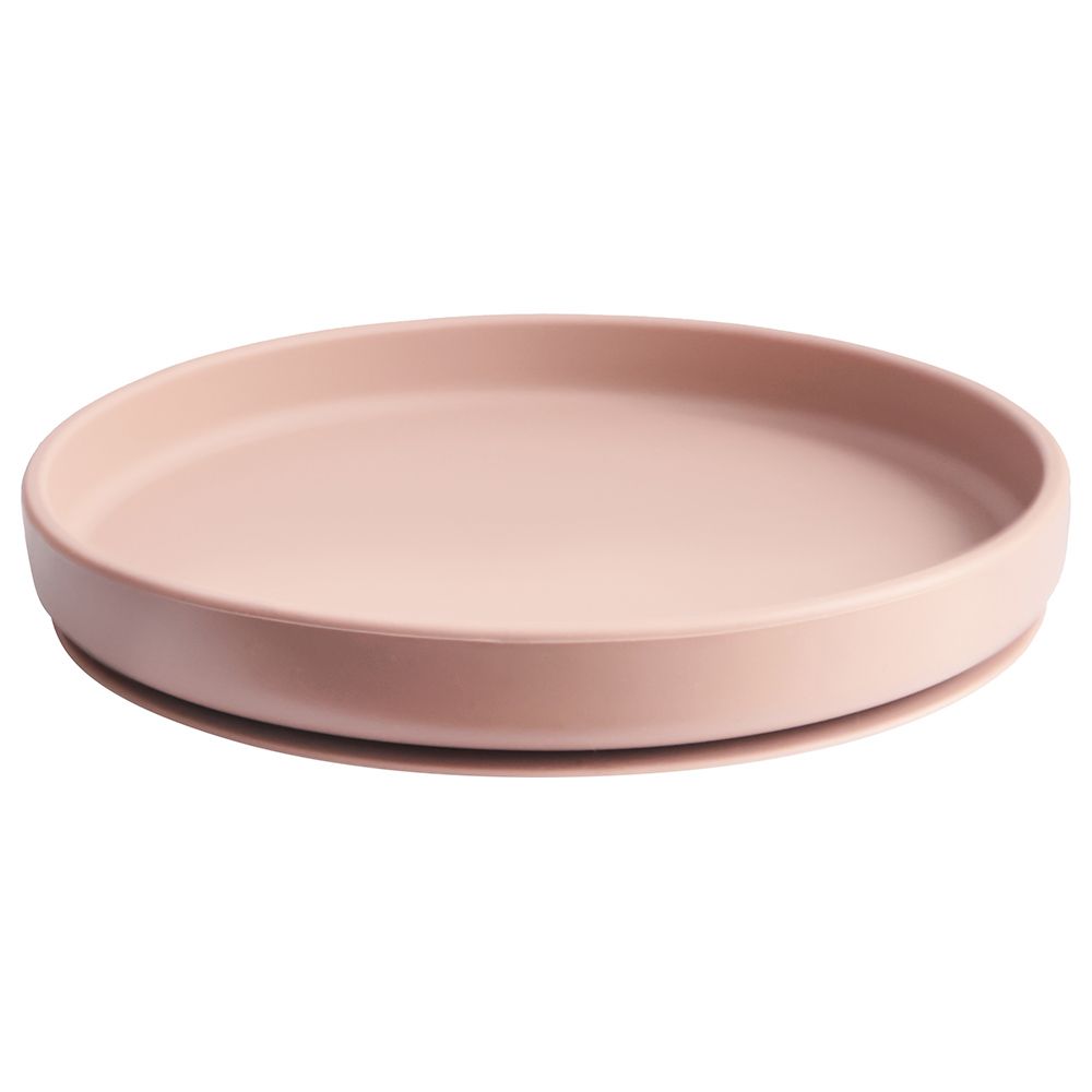 Mushie - Classic Silicone Suction Plate - Blush